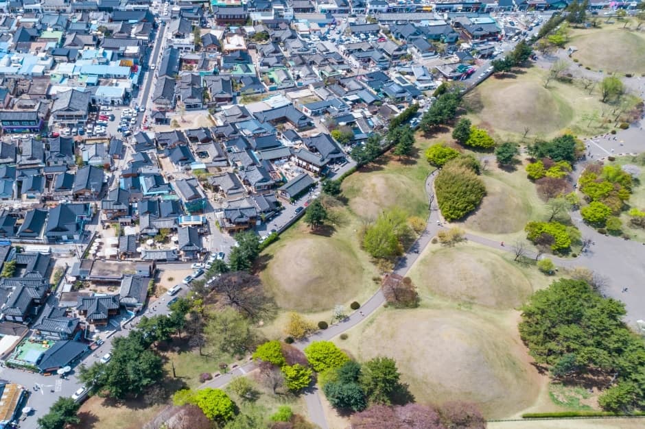 Daereungwon Tomb Complex royal burial mounds in Gyeongju