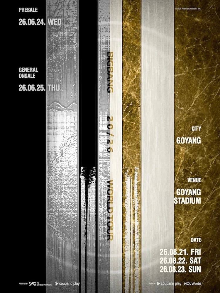 BIGBANG 2026 WORLD TOUR IN GOYANG poster