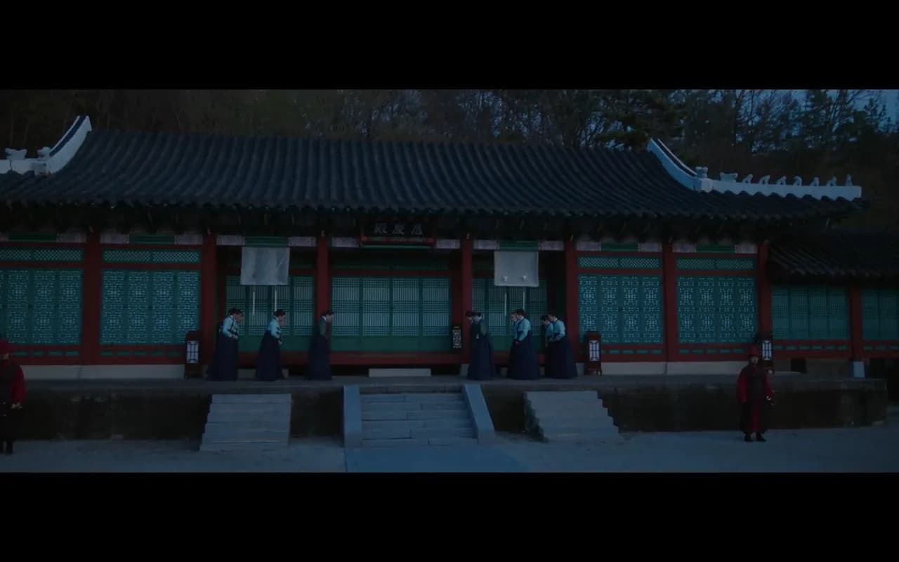 Joseon palace hall open set at Buan Film Theme Park