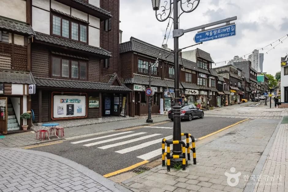 Colonial-era buildings lining Gaehangjang Street in Incheon Open Port area