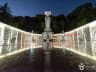 Bongeunsa Temple Maitreya Buddha statue illuminated at night in Gangnam