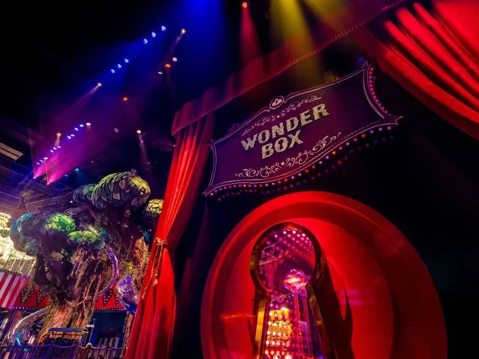The Wonder Box entertainment hall at Paradise City