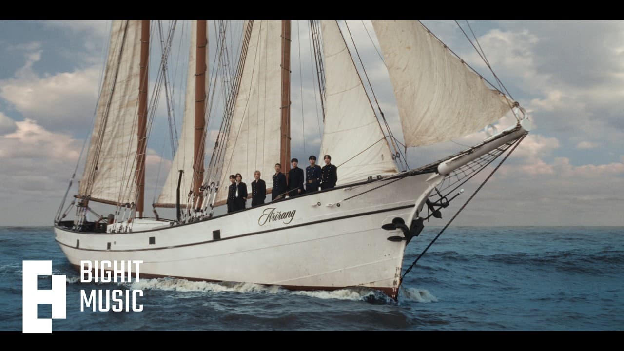 BTS 'SWIM' Official MV thumbnail — the ARIRANG World Tour title track by HYBE LABELS