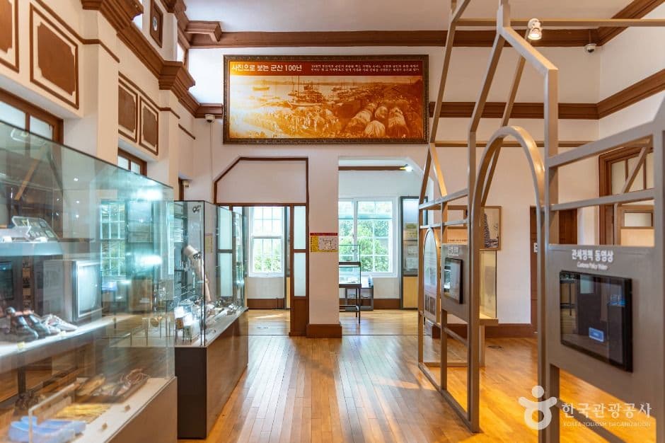 Interior exhibit of the Honam Customs Museum inside the former Gunsan Customs House