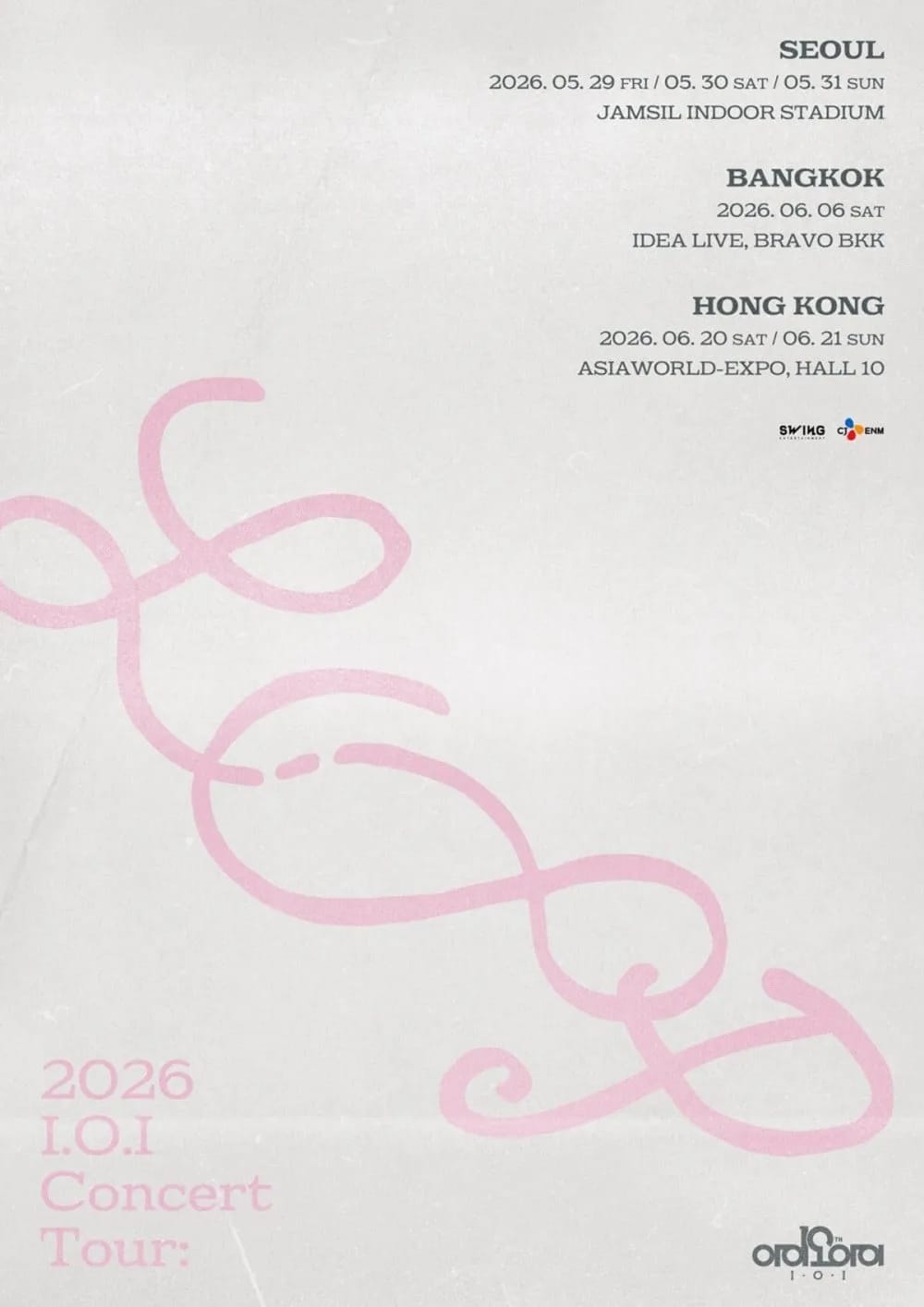 I.O.I concert poster