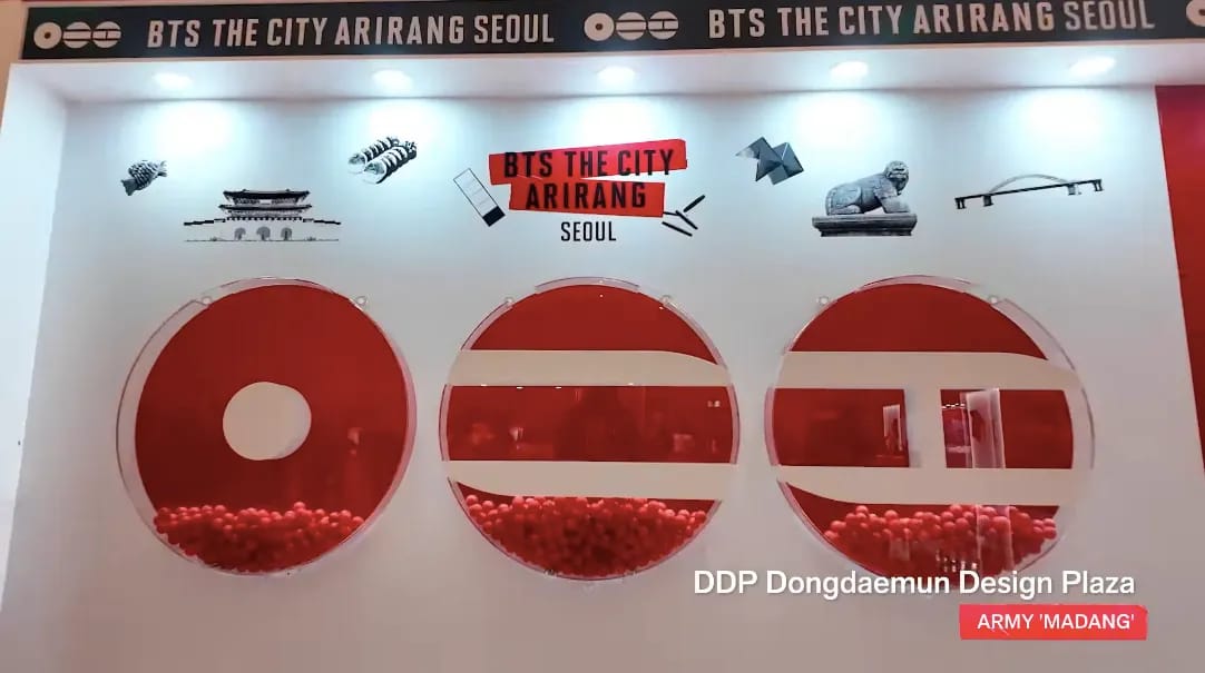 DDP Music Light Show projection for BTS CITY ARIRANG SEOUL