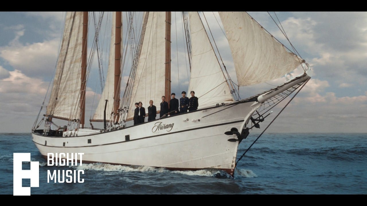 BTS 'SWIM' Official MV thumbnail — the ARIRANG World Tour title track by HYBE LABELS