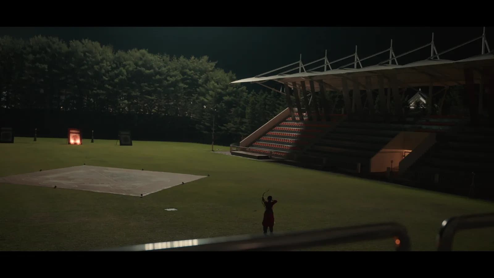 Jinho International Archery Field set up for the royal archery scene
