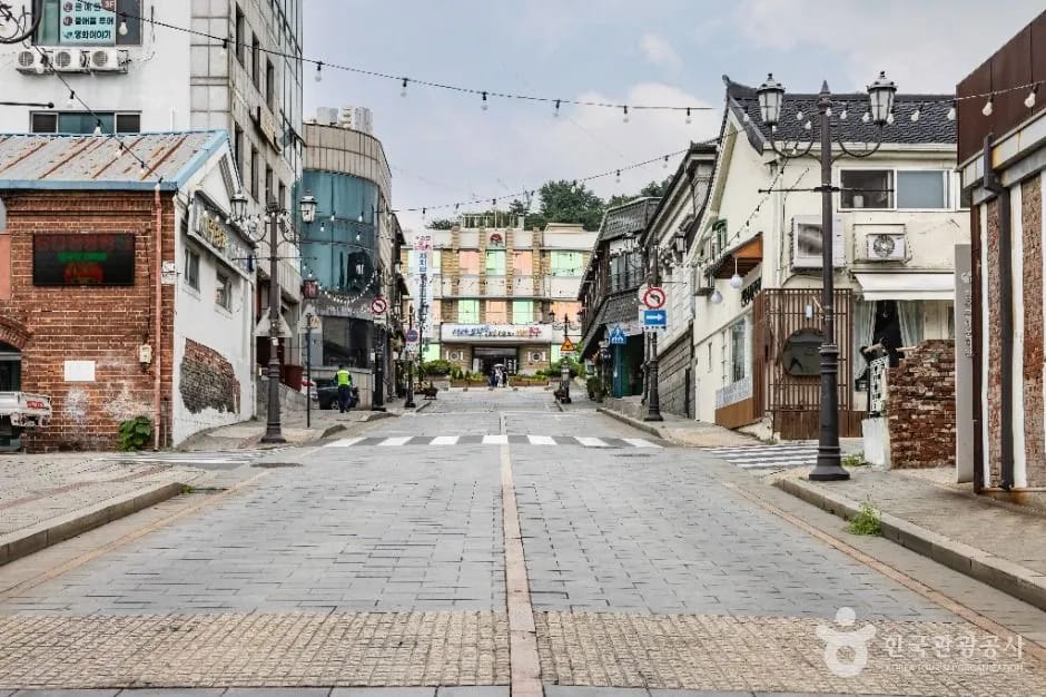 Historic Open Port street with early modern colonial architecture in Incheon Jung-gu